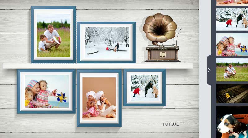 Family collage template