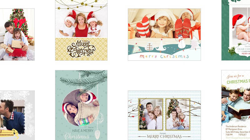 Kids Christmas card templates