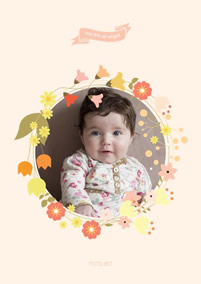 Baby flower collage