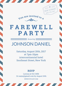 Farewell party invitation