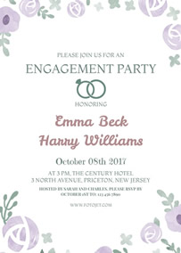 Engagement party invitation