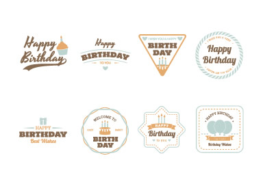 Birthday related logos