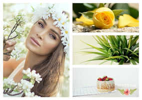 Flower photo collage