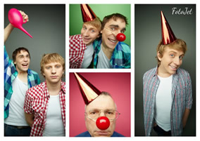 Clown photo collage
