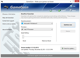 GameGain 4 for Windows