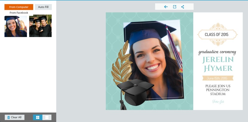 Add graduation photos