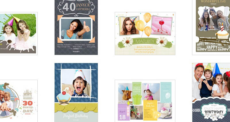 Birthday card templates