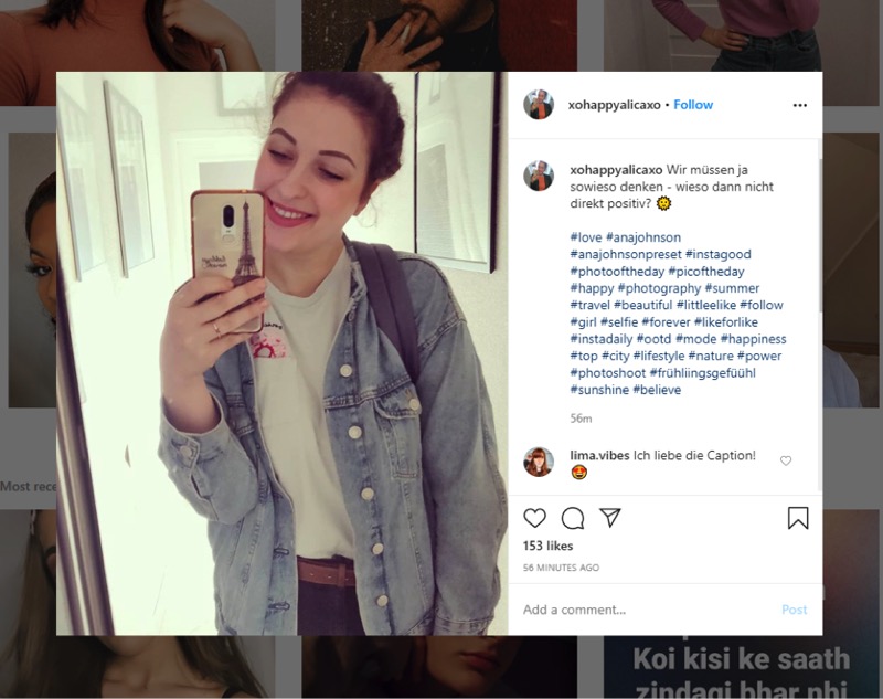 Be Yourself Instagram Profile