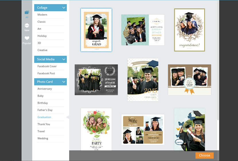 choose graduation invitation template