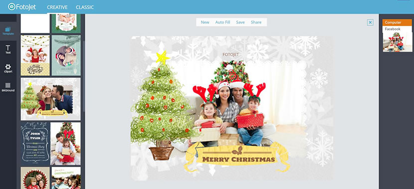 Customize Christmas card