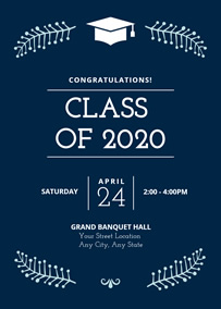 Graduation party invitation card