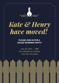 Housewarming invitation