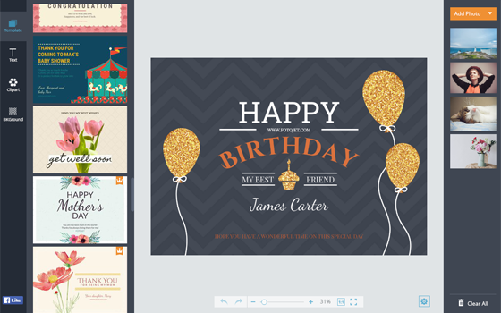 birthday card maker printable