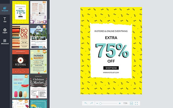 create custom promotional flyers with free templates fotojet promotional flyer maker