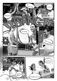 Sports photo comic