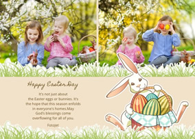 Easter photo card