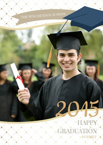 graduation invitation photo card