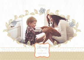 Love mummy photo card