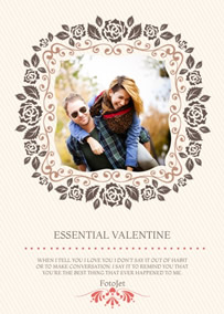 Photo valentine card