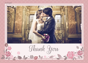 Wedding photo card