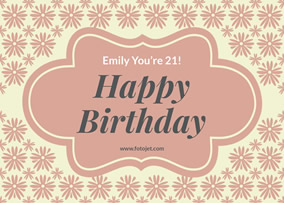 Birthday greeting card