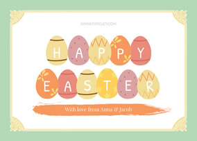 Easter eggs card