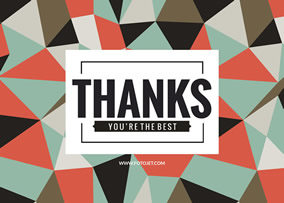 Free and customizable thank you templates