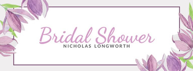 Bridal shower Facebook cover