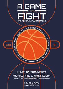 Basketball tournament flyer