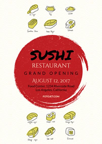 Sushi flyer