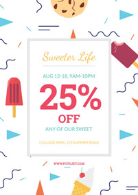 Dessert sale flyer 