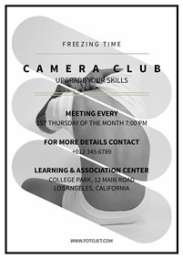 Photography club recruitment flyer