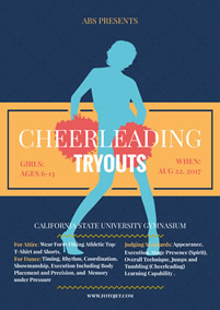 Cheerleading flyer 