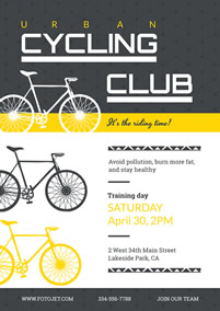 Cycling club flyer