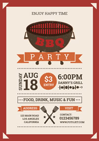 BBQ party flyer