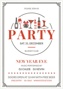 New year's eve party flyer 