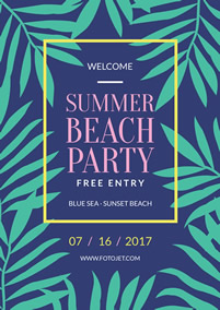 Summer party flyer