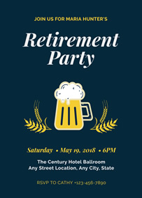 Make Retirement Party Invitations Online For Free Fotojet