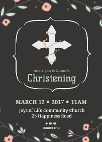 Christening invitation