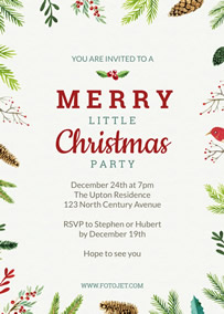 Christmas party invitation