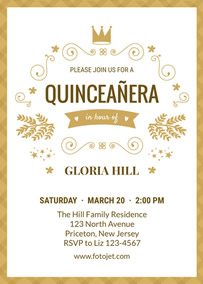 Quinceanera invitation