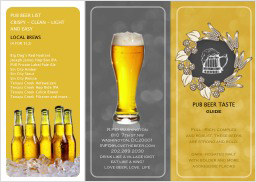 Beer menu