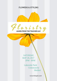 Education class floristry