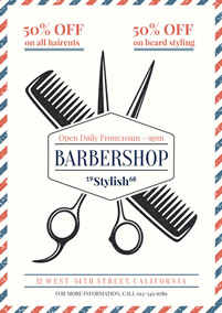Barbershop sale poster