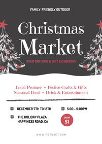 Life market Christmas poster