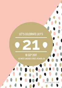 Lily 21 birthday poster
