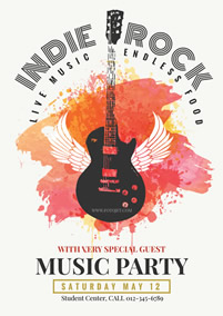 Rock music party