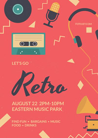 Retro music party