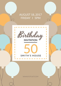 Smith 50 birthday poster