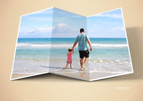 3D flyer beach collage